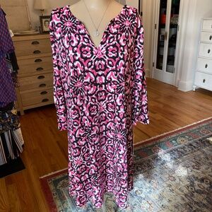 BRAND‎ NEW Never Worn Ruby Rd. Black and Pink Dress (Bin 7)